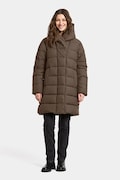 Куртка Didriksons NELLA колір коричневий зимова 505931