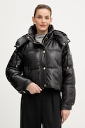 Fracomina kurtka kolor czarny zimowa oversize FS25WC3002P41101