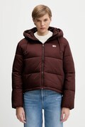 Tommy Jeans kurtka kolor brązowy zimowa DW0DW21625