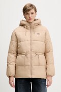 Μπουφάν Tommy Jeans χρώμα: μπεζ, DW0DW21626