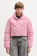 Куртка Tommy Jeans колір рожевий зимова oversize DW0DW21658