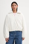 Tommy Jeans kurtka kolor beżowy przejściowa oversize DW0DW21669