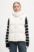 Tommy Jeans bezrękawnik puchowy kolor beżowy zimowy DW0DW21627