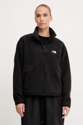 The North Face gyapjú pulóver Yumiori Off fekete, sima, NF0A8EUZJK31