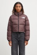 Páperová bunda The North Face Nuptse hnedá farba, zimná, NF0A5GGEBQ71
