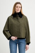 A.P.C. jachetă de bumbac Veste Becca culoarea verde, de tranziție, oversize, COHIL.F02990