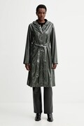 Rains kurtka 12040 A-Line Longer W Jacket kolor zielony przejściowa 12040
