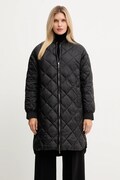 Twinset geacă culoarea negru, de tranziție, oversize, 252TP2130