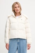Calvin Klein Jeans geacă de puf culoarea bej, de iarnă, oversize, LV047D501G