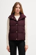 Пухова безрукавка Tommy Hilfiger колір бордовий демісезонна WW0WW46545