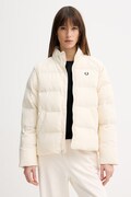 Fred Perry kurtka kolor beżowy zimowa oversize J1118