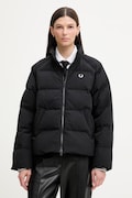 Fred Perry kurtka kolor czarny zimowa oversize J1118