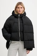BOSS Orange geacă culoarea negru, de iarnă, oversize, 50548028