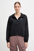 Bunda Under Armour Rival Woven čierna farba, prechodná, 6004849