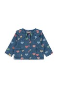 Παιδικό τζιν μπουφάν Konges Sløjd MAGOT DENIM SHIRT GOTS χρώμα: ναυτικό μπλε, KS103883
