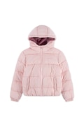 Levi's kurtka dziecięca SHINY HVWT PUFFER kolor różowy 4EN640