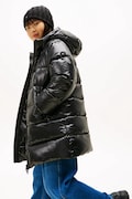 Detská bunda Tommy Hilfiger čierna farba, KG0KG08761