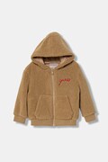 Παιδικό μπουφάν Guess χρώμα: κίτρινο, H5YJ02 W0330