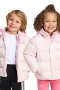 adidas Originals geacă de puf pentru copii culoarea roz, JV8547