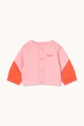 Tinycottons kurtka niemowlęca TINY COLOR BLOCK BABY JACKET kolor różowy AW25-276