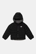 The North Face kurtka dwustronna dziecięca KID REVERSIBLE PERRITO HOODED JACKET kolor czarny NF0A88VJWOO1