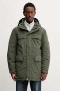 Bunda parka Tommy Jeans zelená farba, zimná, DM0DM22251