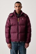 Tommy Jeans péřová bunda pánská burgundská DM0DM22036