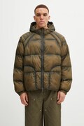 Represent geacă Translucent Hooded Puffer culoarea verde, de tranziție, MLM100120