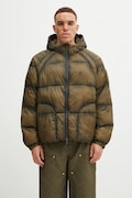 Represent jacket Translucent Hooded Puffer green color MLM100120
