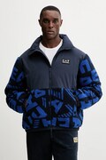 EA7 Emporio Armani kurtka kolor niebieski zimowa oversize AF16373.7M000720