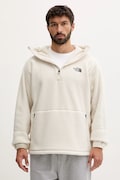 The North Face bluza polarowa Dirus męska kolor beżowy z kapturem gładka NF0A8F1X11P1