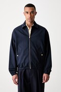 Drôle de Monsieur демісезонна куртка чоловіча бавовняна з еластаном Le Blouson DrUle темно-синя PERM.JT180.CO206