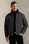 Μάλλινο μπουφάν Polo Ralph Lauren χρώμα: γκρι, 710969654
