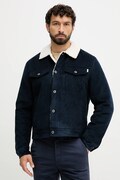 Вельветова куртка Pepe Jeans колір синій демісезонна PM4027185