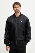 Μπουφάν bomber Calvin Klein Jeans χρώμα: μαύρο, LV04RC526G