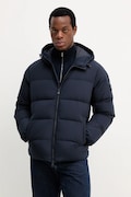 Péřová bunda Tommy Hilfiger tmavomodrá barva, zimní, MW0MW40616