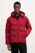 Péřová bunda Tommy Hilfiger vínová barva, zimní, MW0MW40616