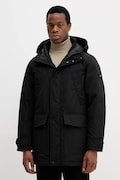 Péřová bunda Tommy Hilfiger černá barva, zimní, MW0MW40632
