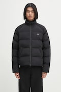 Куртка Fred Perry колір чорний зимова J1309