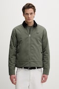 Fred Perry kurtka kolor zielony przejściowa J8535