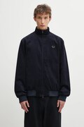 Fred Perry kurtka sztruksowa kolor granatowy przejściowa J8546
