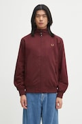 Fred Perry kurtka kolor bordowy przejściowa J8568