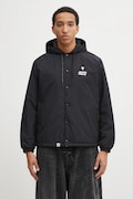 AAPE kurtka Now kolor czarny przejściowa AAPJKM7722XXP