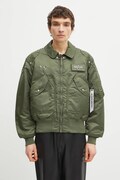 Alpha Industries geacă bomber culoarea verde, de tranzitie, 258150
