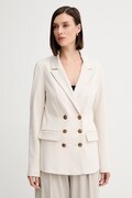 Піджак Guess MAELICE колір бежевий двобортний однотонний W5YN39 KCMU2