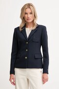 Sako Tommy Hilfiger tmavomodrá farba, jednoradové, jednofarebné, WW0WW46660