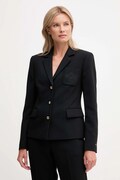 Sako Tommy Hilfiger čierna farba, jednoradové, jednofarebné, WW0WW46660