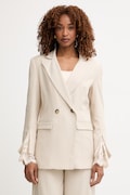 Haveone marynarka dwurzędowa damska beżowa JGE-P031