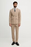 Lindbergh garnitur męski kolor beżowy gładka 30.61040DB
