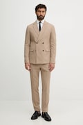 Lindbergh garnitur męski kolor beżowy gładka 30.61040DB